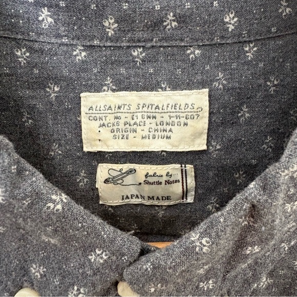 All Saints Button-Down Shirt *Made in Japan* - Picture 4 of 10